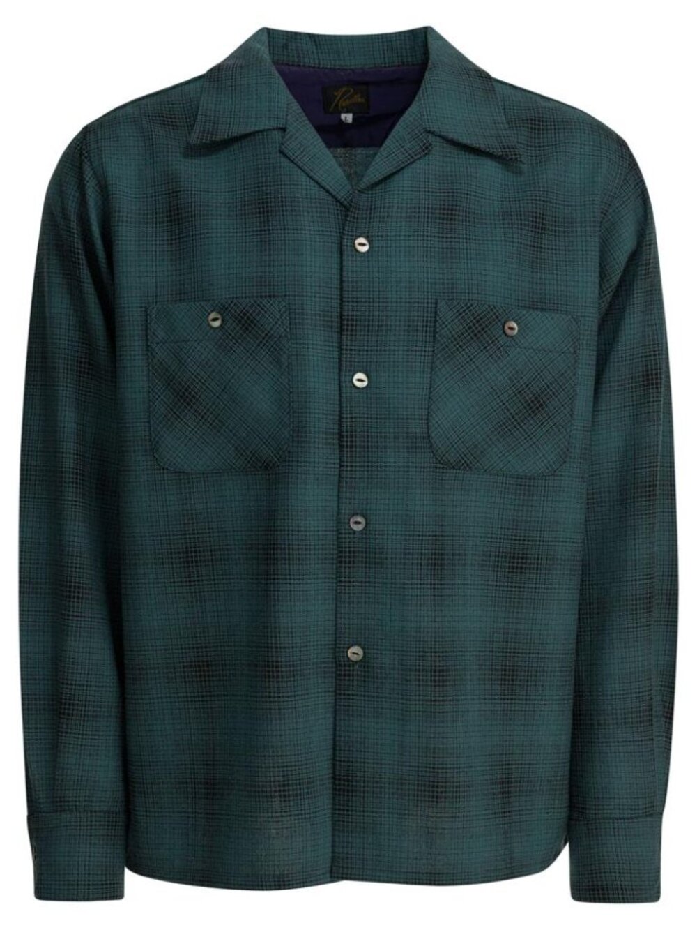 Needles Checked Wool One-Up Shirt Tag Size L Men